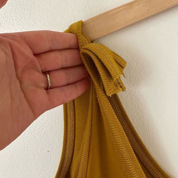 Universal Standard Women’s *Altered Superfine French Terry Jumpsuit in Mustard Y - Picture 8 of 16